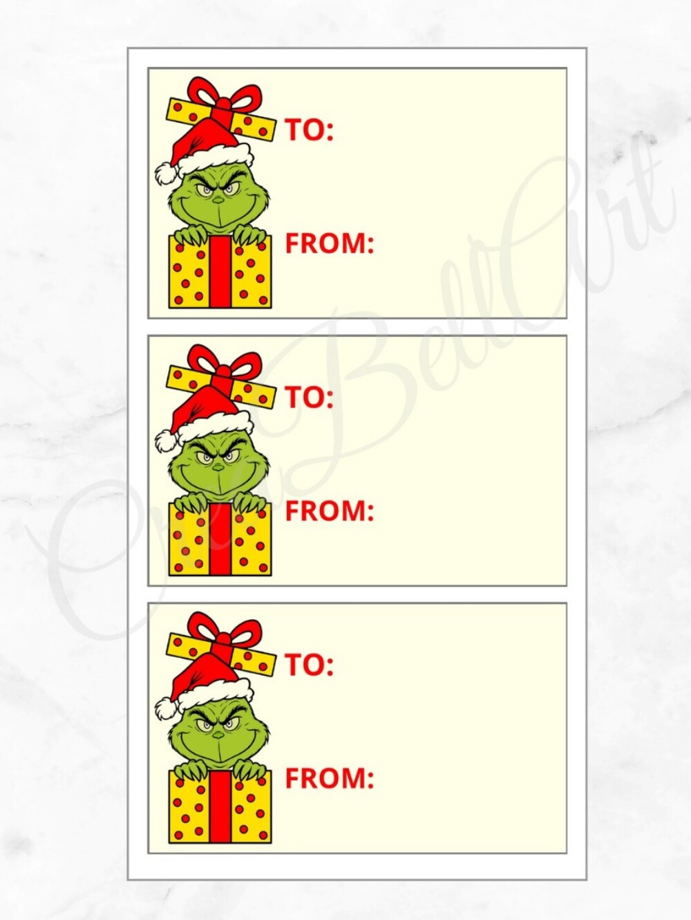 60 Sickers grinch to from